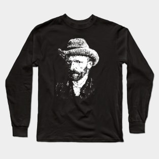 Van Gogh - White for dark backgrounds Long Sleeve T-Shirt